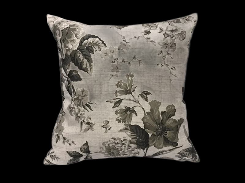 Almofada Floral Verde Musgo