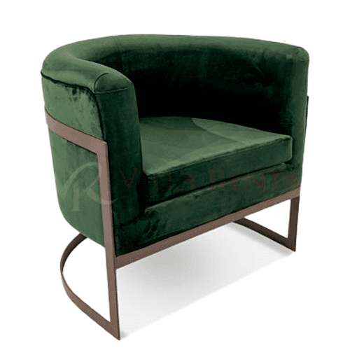 Poltrona Cosmo. Oval Aço Corten