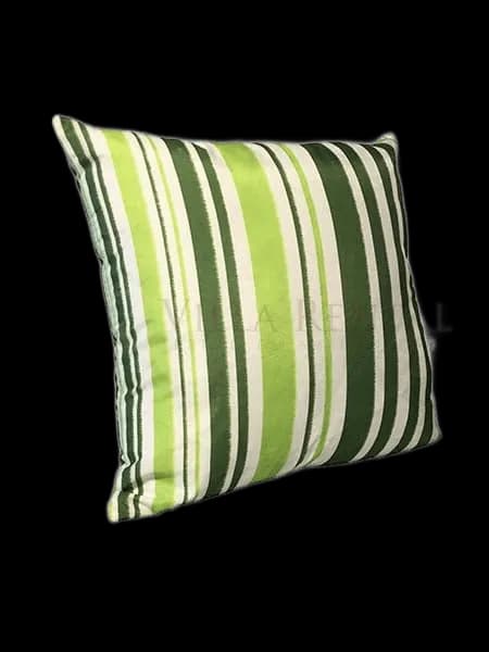 Almofada Cetim Verde Listrado