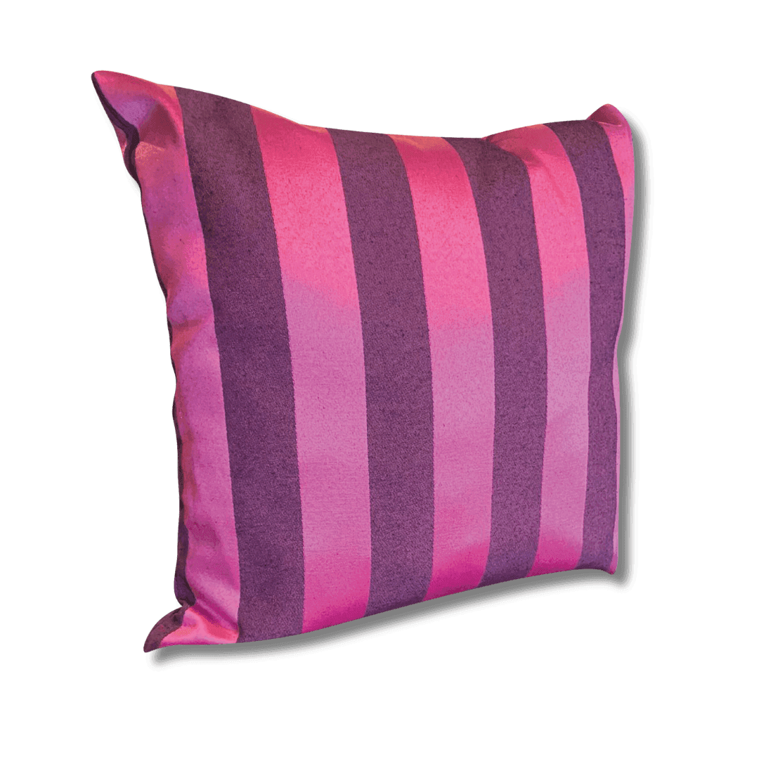 Almofada Sintético Listrada Pink