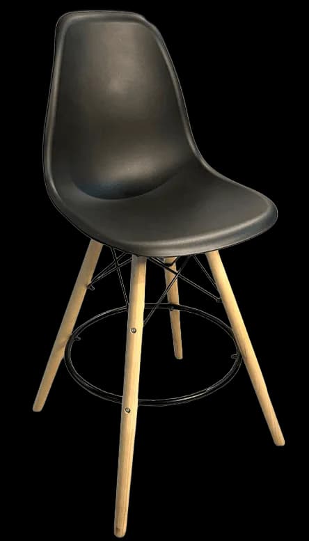 Banqueta Eames Preta