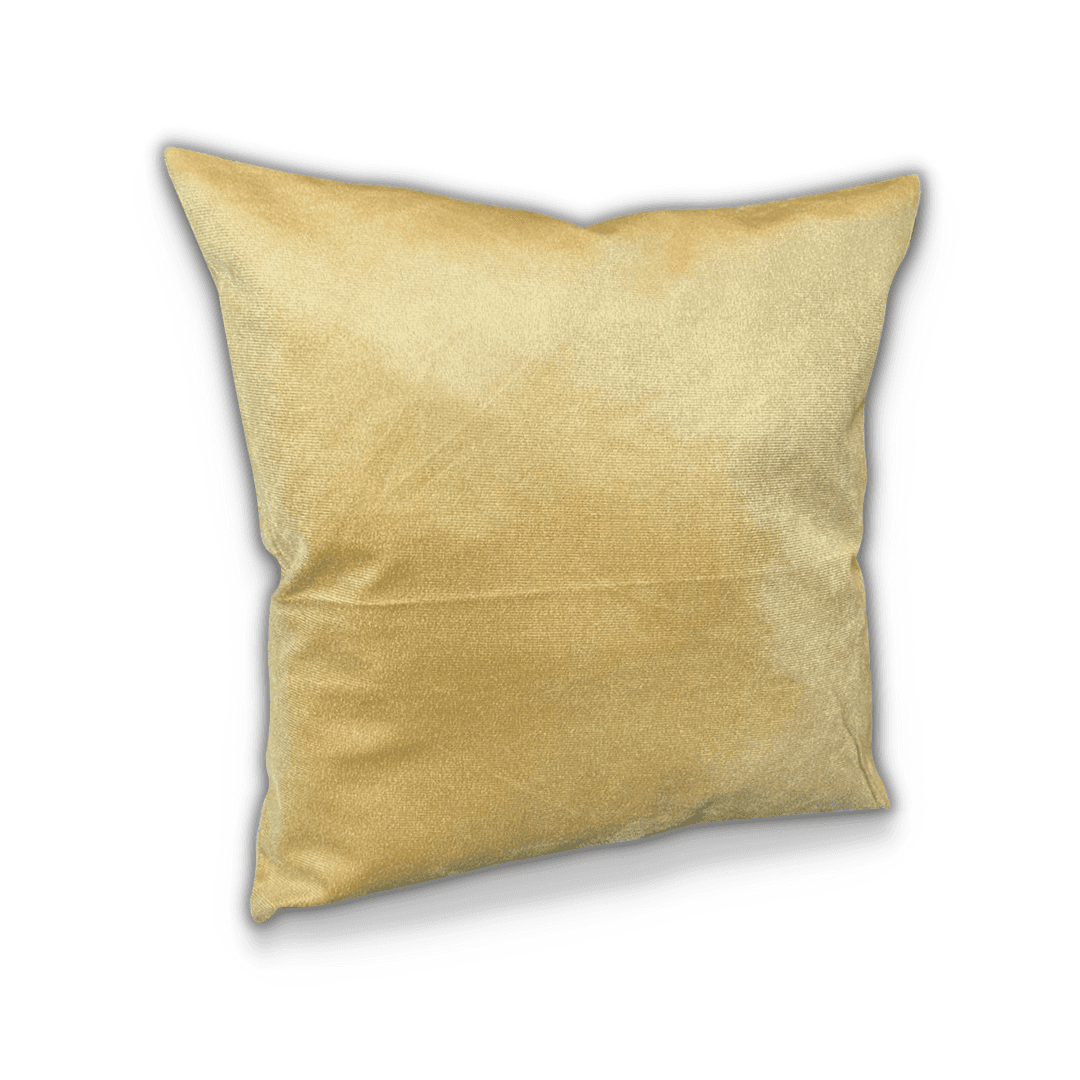 Almofada Veludo amarelo queimado