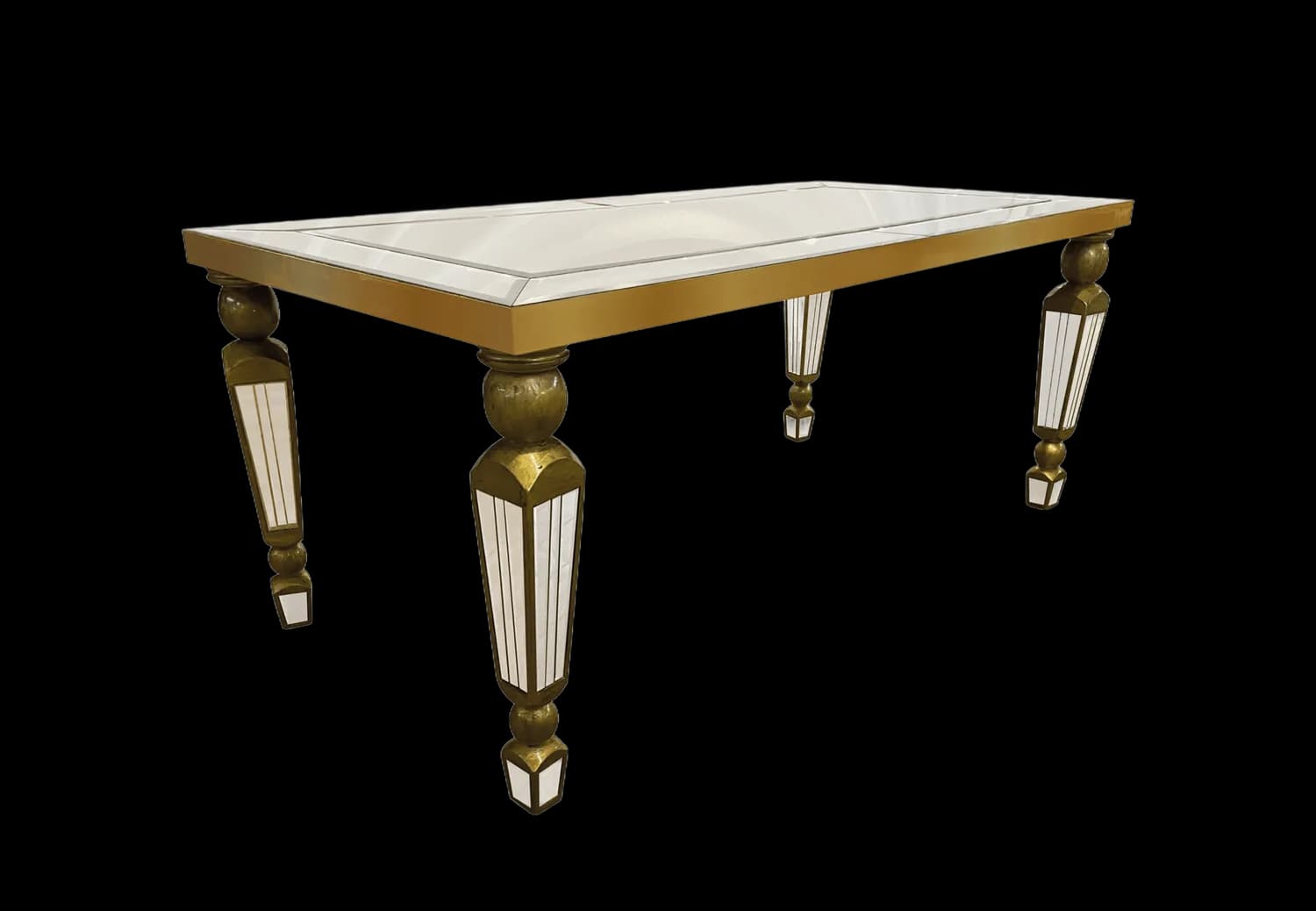 Mesa de Espelho Pavanni Gold 2.00x1.00