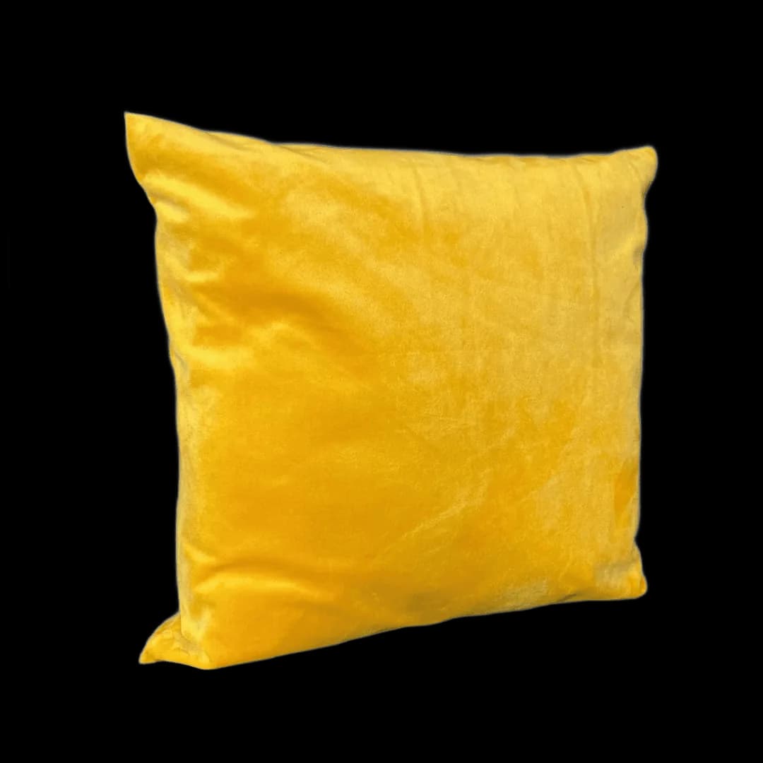 Almofada Veludo Amarelo