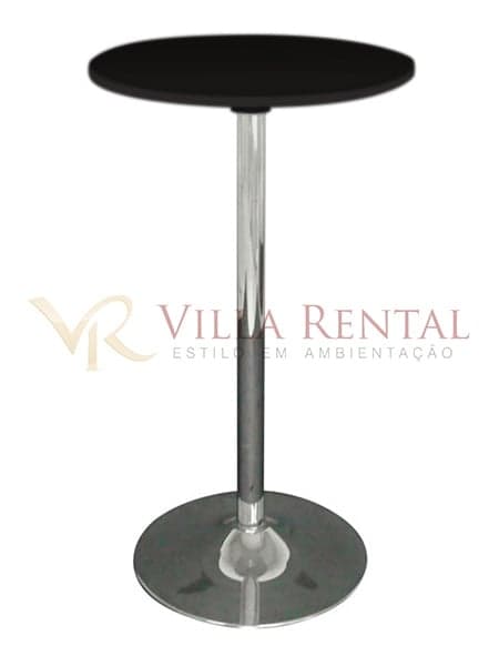 Mesa Bistrô Pé disco Black