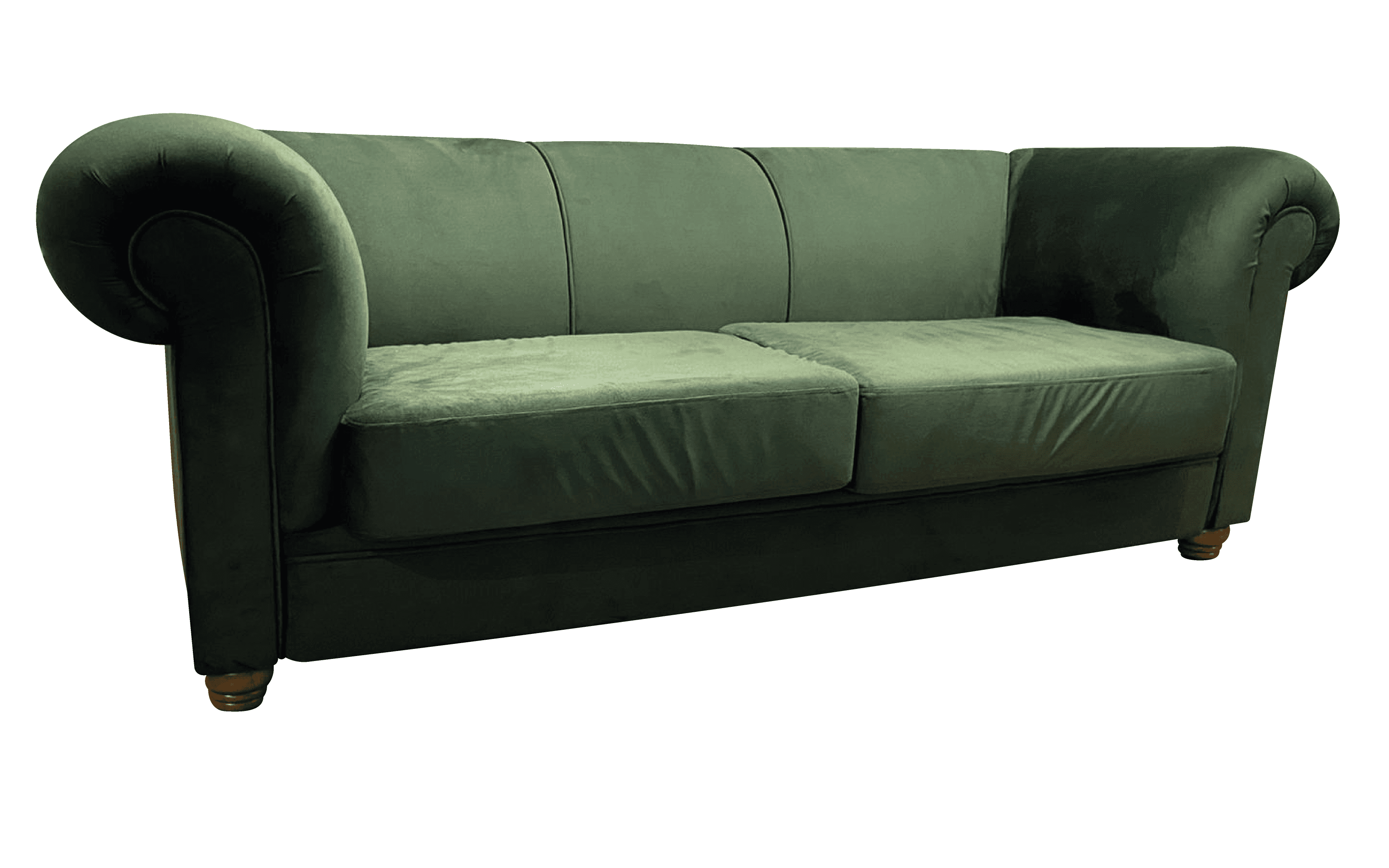 Sofá Veludo Verde 3L