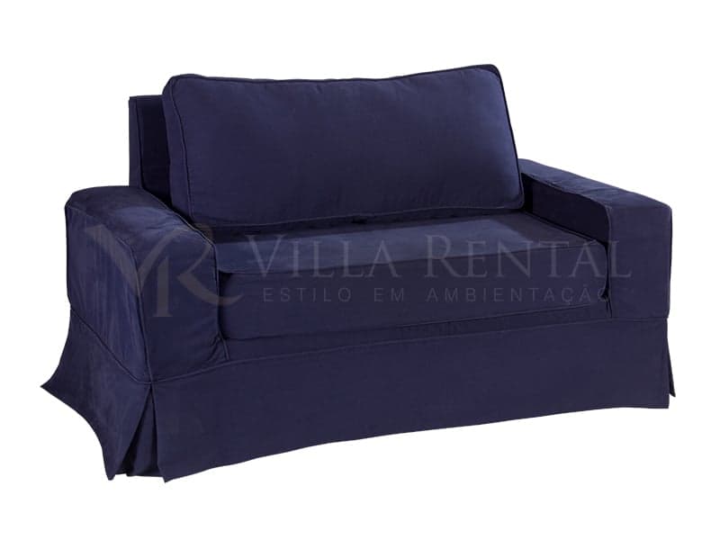 Poltrona Social Queen 2L - Capa de Sarja Azul Marinho