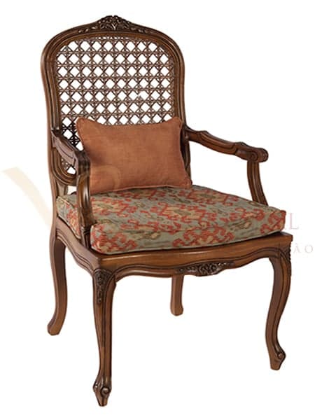 Poltrona Nicolau Mel Encostro Trama Assento Petra