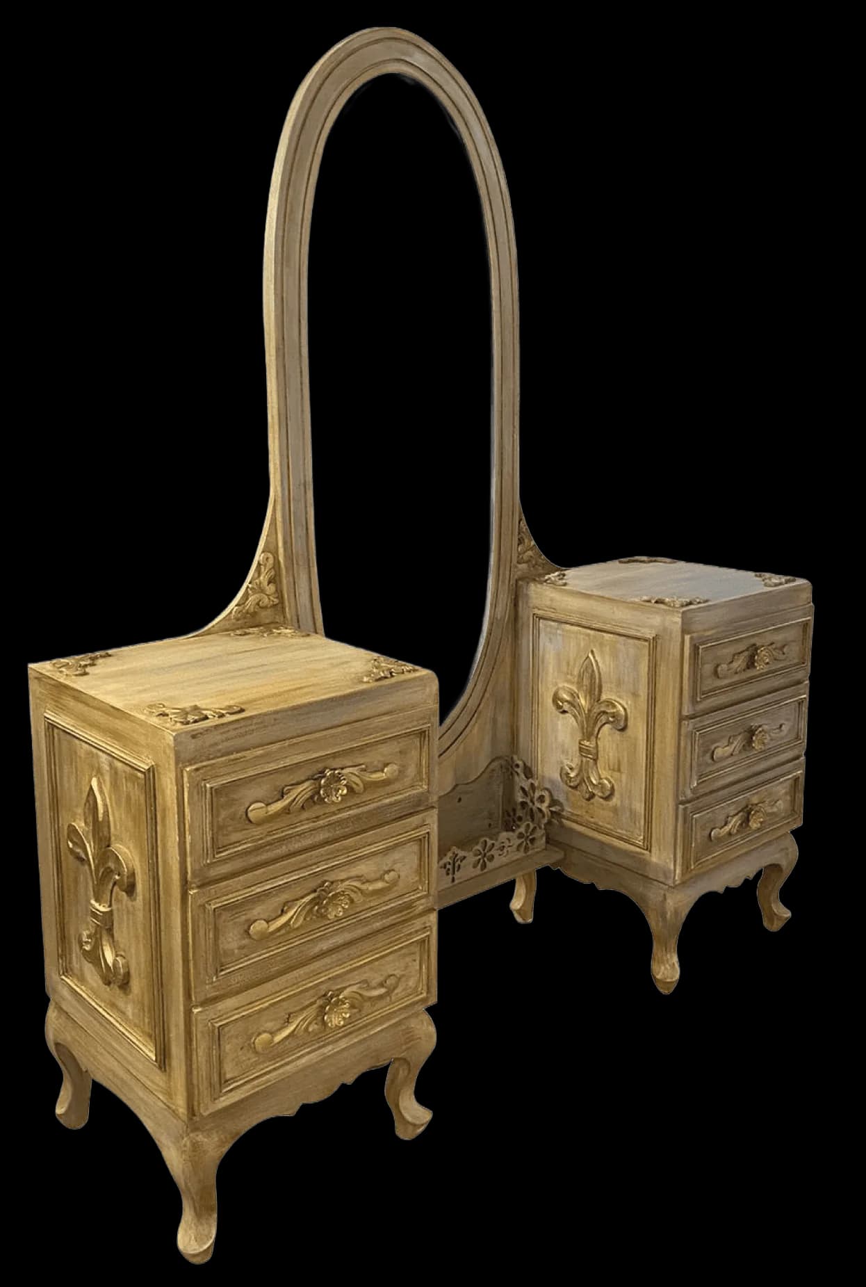 Penteadeira Espelho Oval Gold