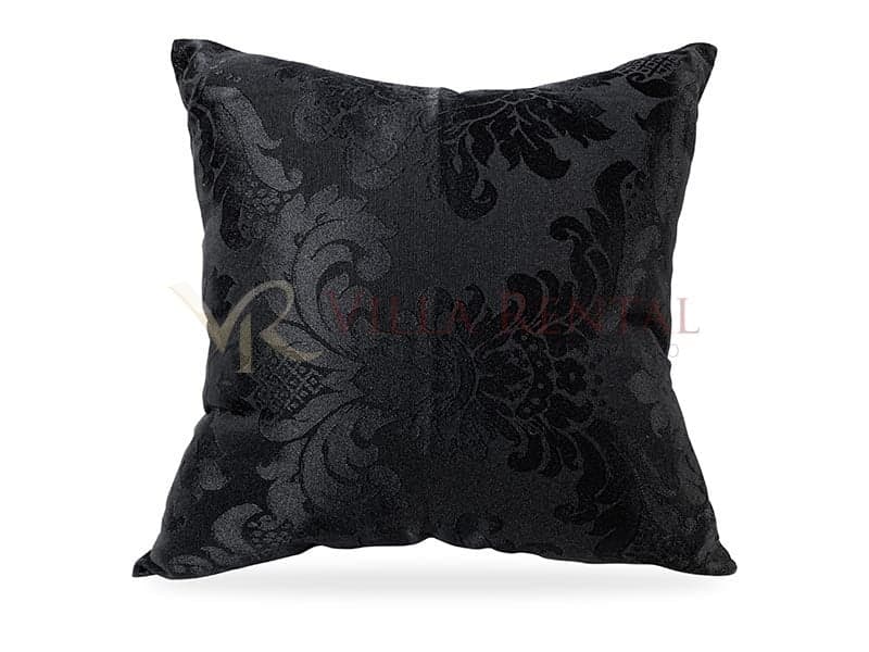 Almofada Adamascado Preto