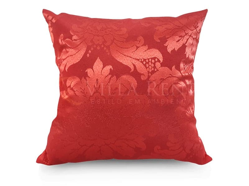 Almofada Adamascado Vermelho