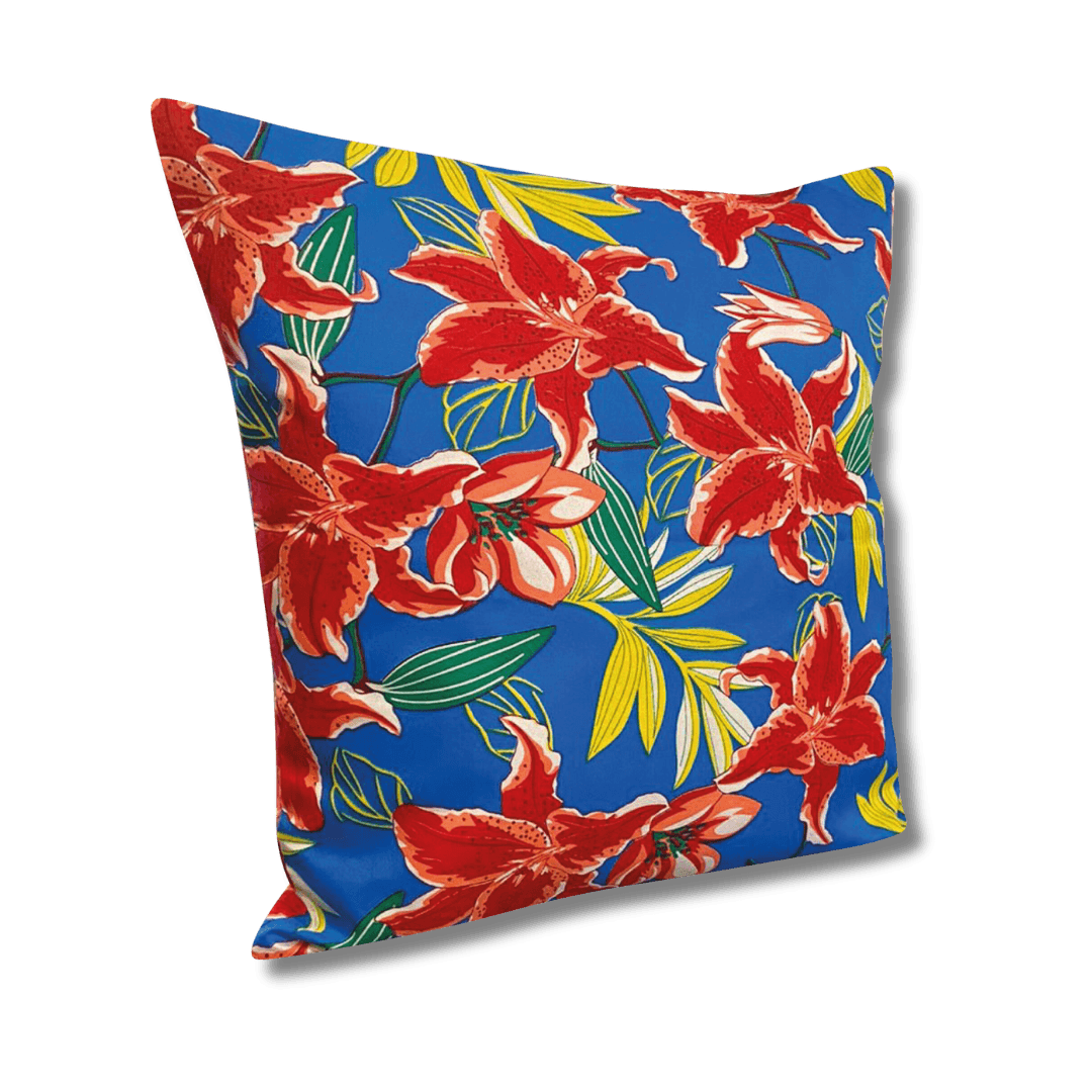 Almofada Chita Floral Azul