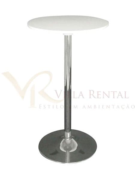 Mesa Bistrô Alta Pé disco Tpo Branco