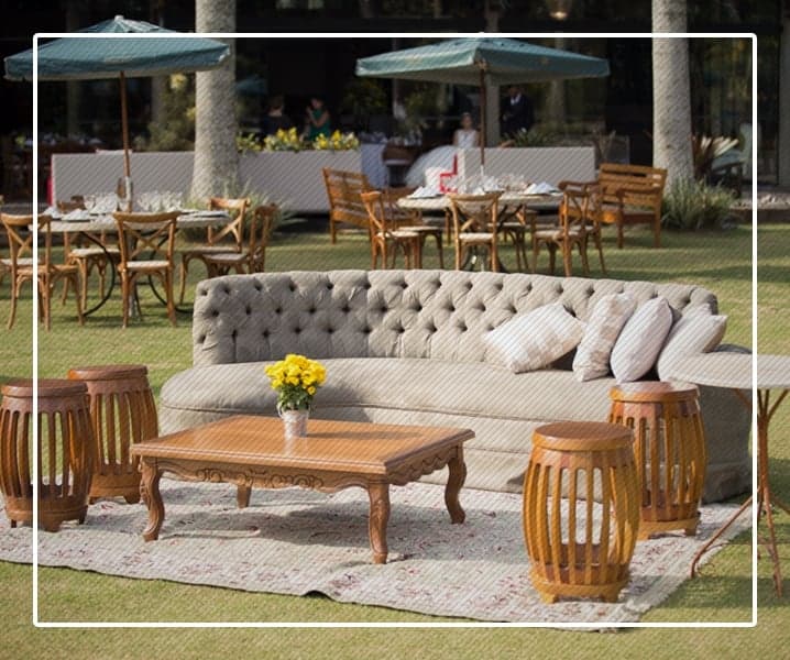 EVENTOS AO AR LIVRE COM MOBILIÁRIOS VILLA RENTAL