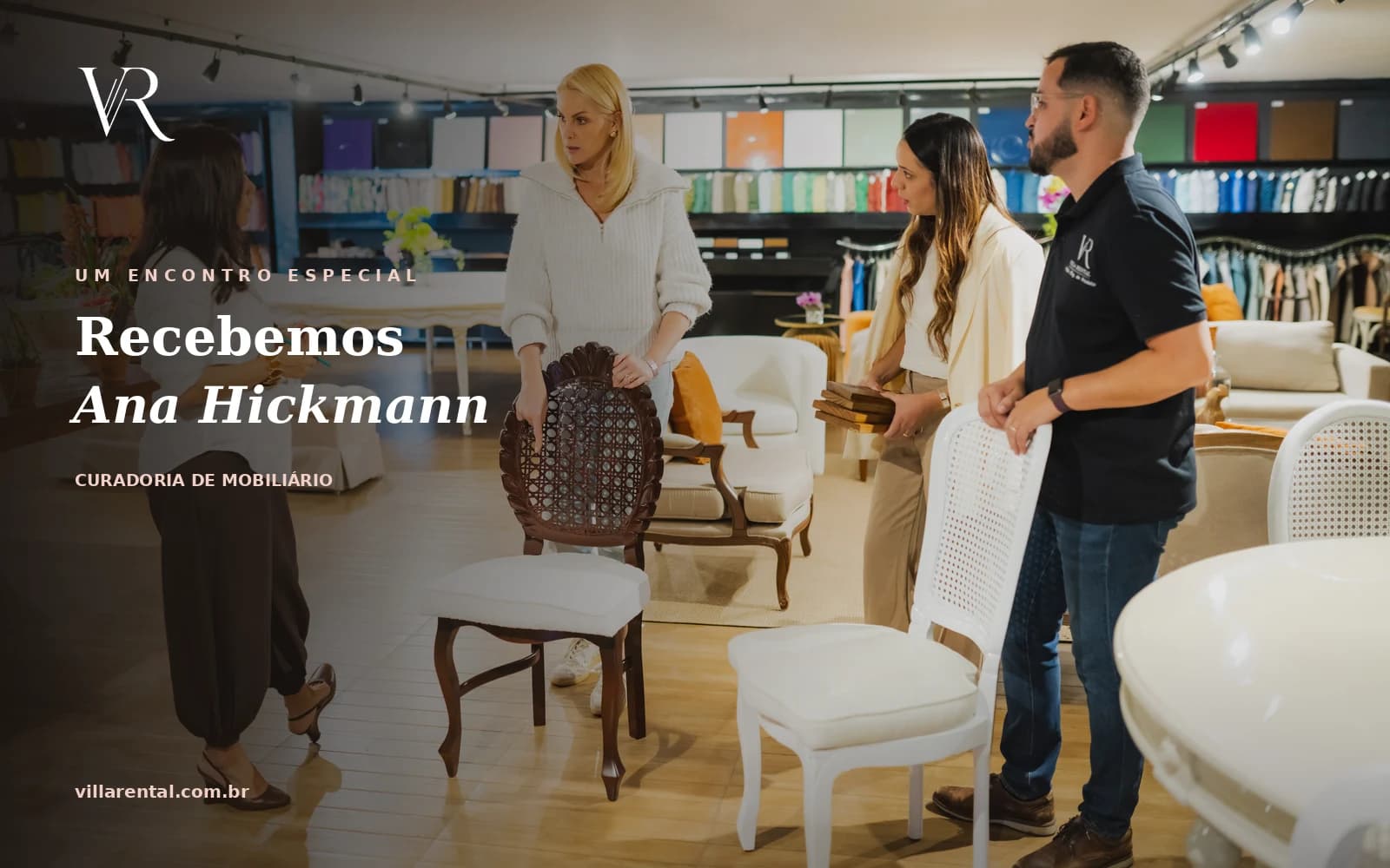 Ana Hickmann escolhe o mobiliário do casamento na Villa Rental