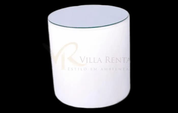 Mesa Lateral Cilíndrica Tpo de Espelho