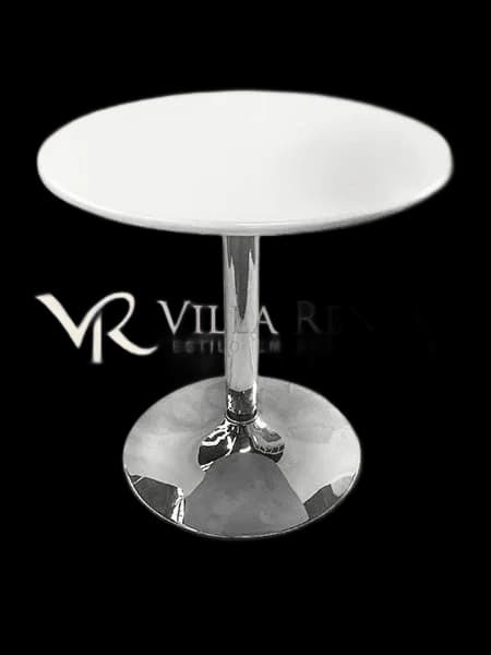 Mesa Bistrô Baixa Pé Disco White