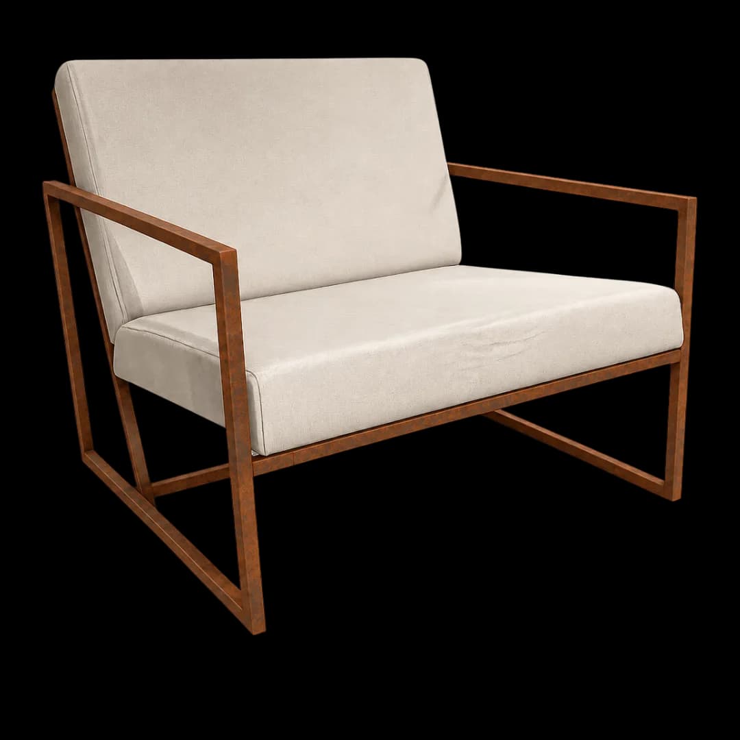 Poltrona Cosmopolitan Quadrada Cobre