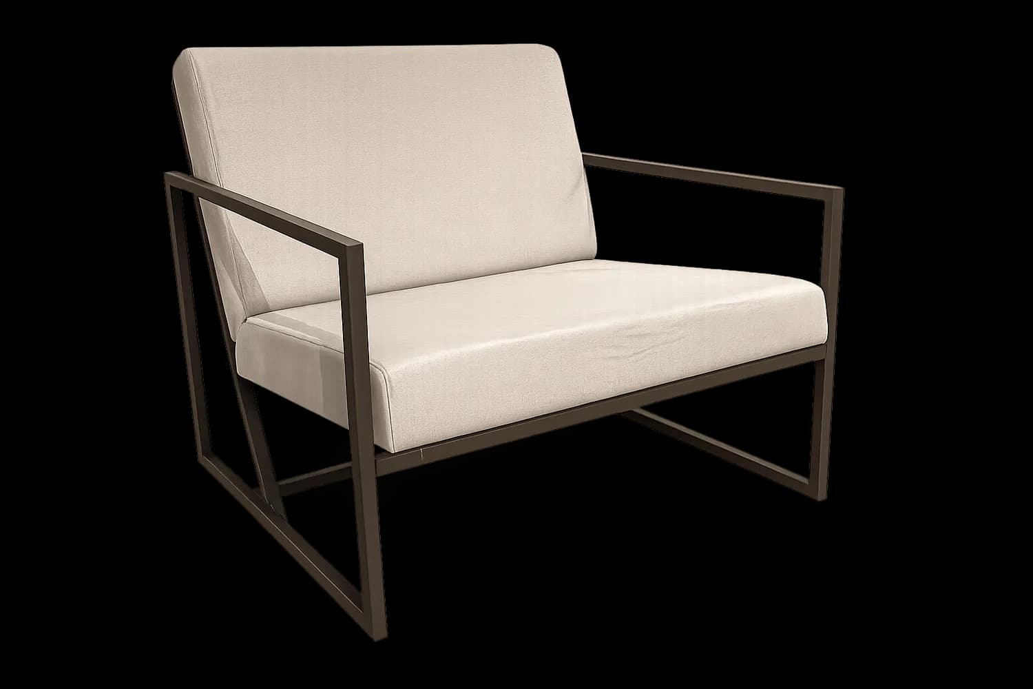 Poltrona Cosmo. Q. Aço Corten