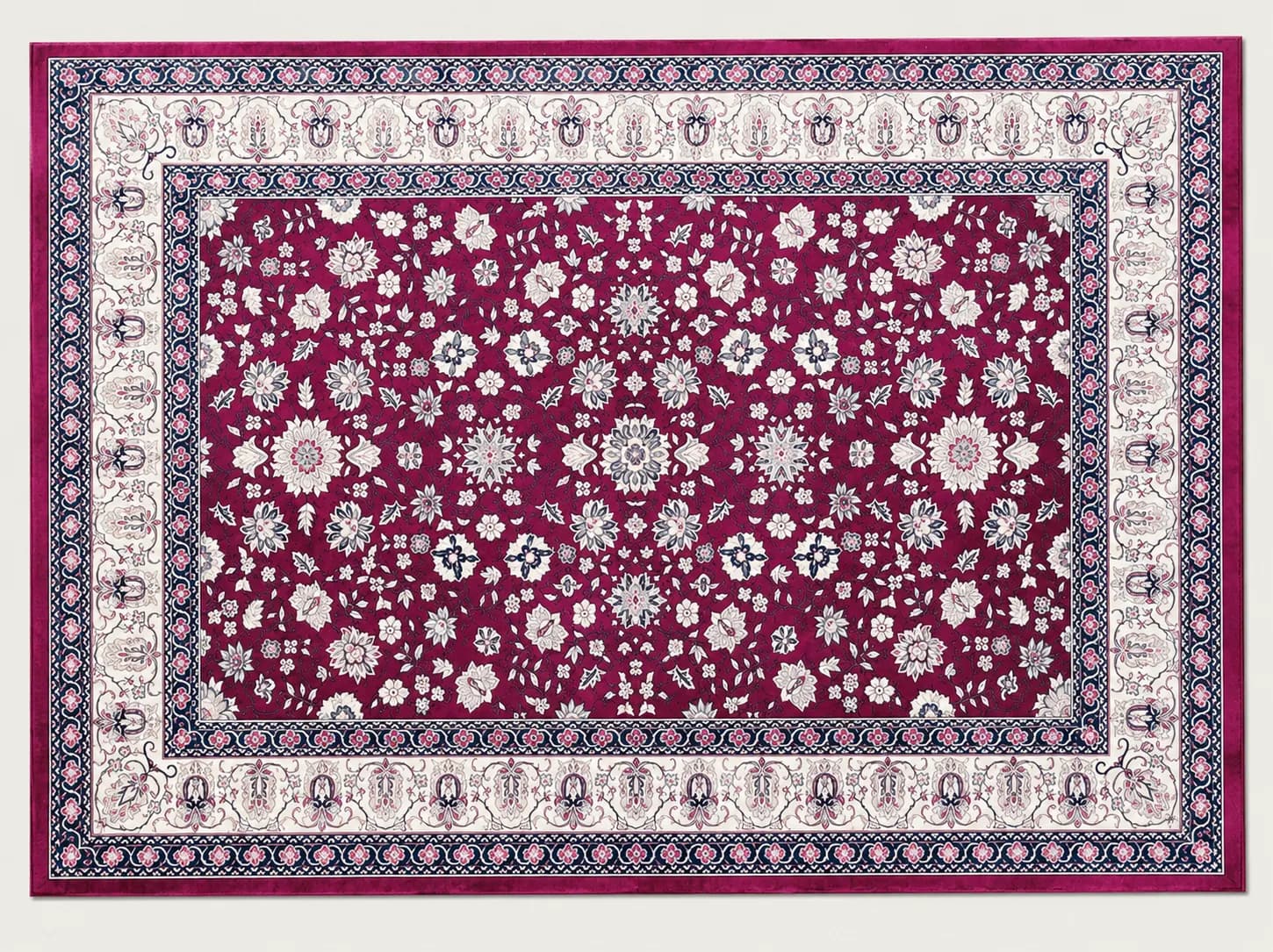 Tapete Red Floral 3.30x2.40