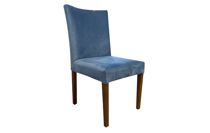 Cadeira Fama Veludo Azul Ocean